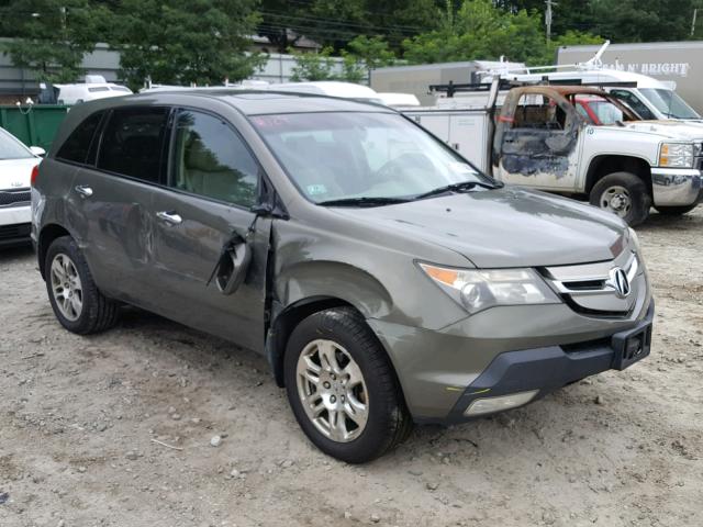 2HNYD282X7H552744 - 2007 ACURA MDX GREEN photo 1