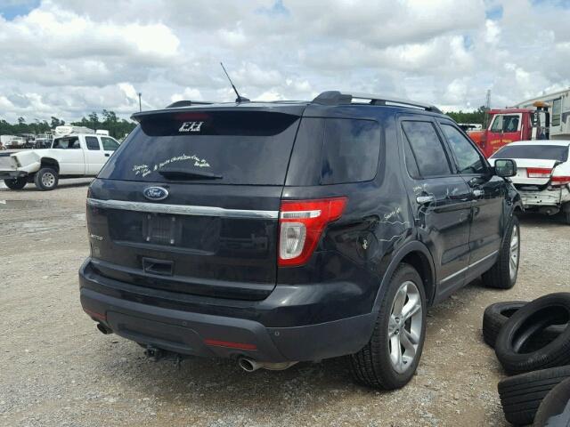 1FMHK7F88BGA69737 - 2011 FORD EXPLORER L BLACK photo 4