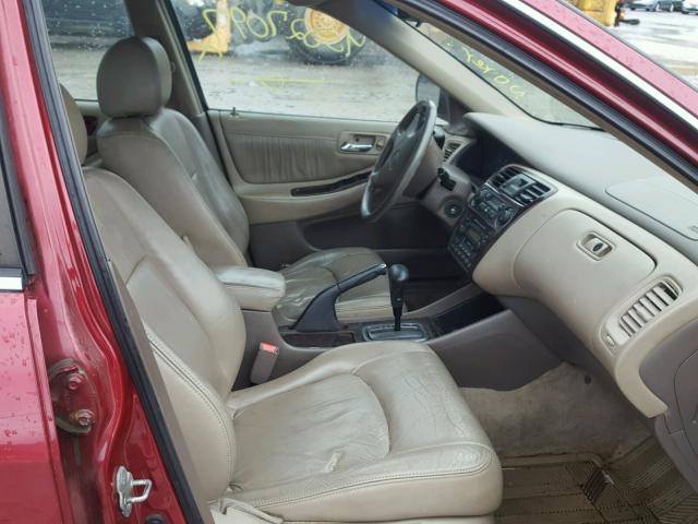 1HGCG16591A015577 - 2001 HONDA ACCORD EX RED photo 5