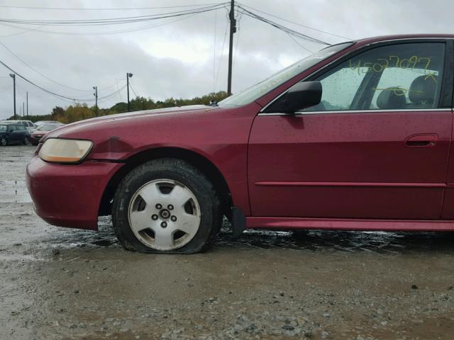 1HGCG16591A015577 - 2001 HONDA ACCORD EX RED photo 9