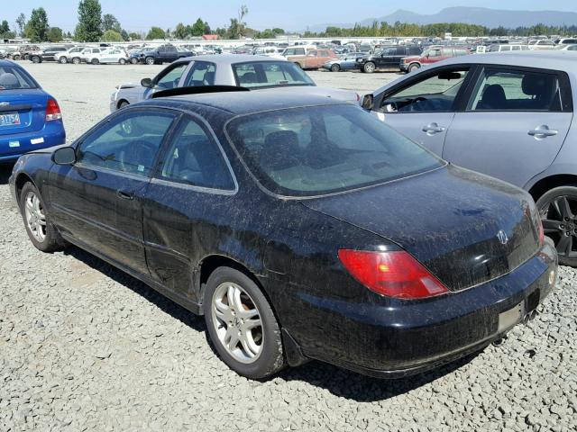 19UYA3258XL004026 - 1999 ACURA 2.3CL BLACK photo 3