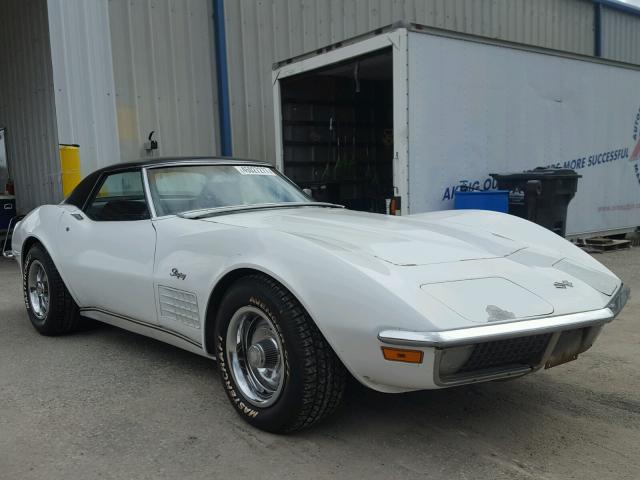 194671S116845 - 1971 CHEVROLET CORVETTE WHITE photo 1