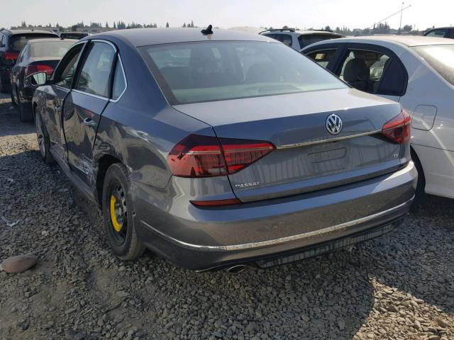 1VWDT7A31HC001188 - 2017 VOLKSWAGEN PASSAT R-L GRAY photo 3