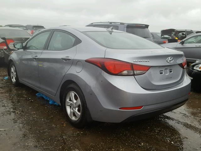 5NPDH4AE9FH603648 - 2015 HYUNDAI ELANTRA SE GRAY photo 3