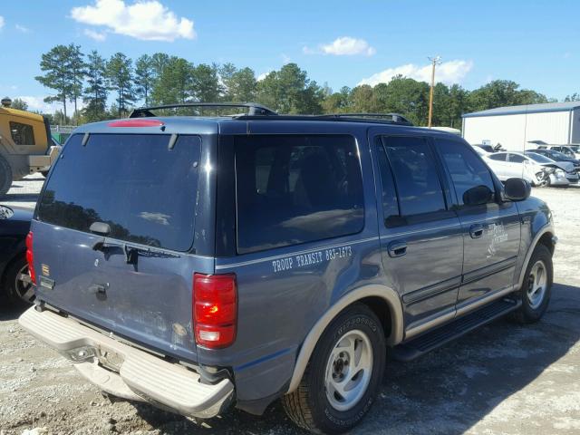 1FMPU18L6WLA64148 - 1998 FORD EXPEDITION BLUE photo 4