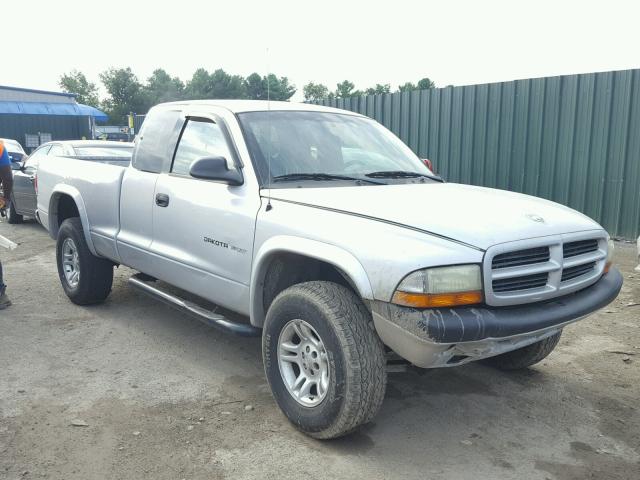 1B7GG32N22S633756 - 2002 DODGE DAKOTA SPO SILVER photo 1