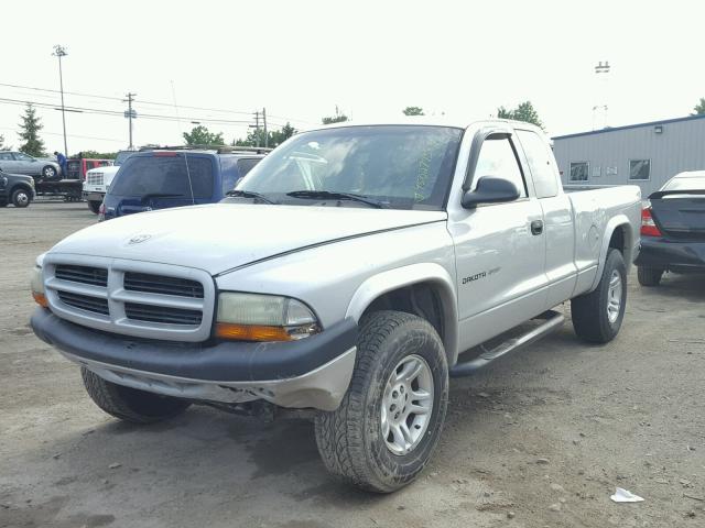 1B7GG32N22S633756 - 2002 DODGE DAKOTA SPO SILVER photo 2