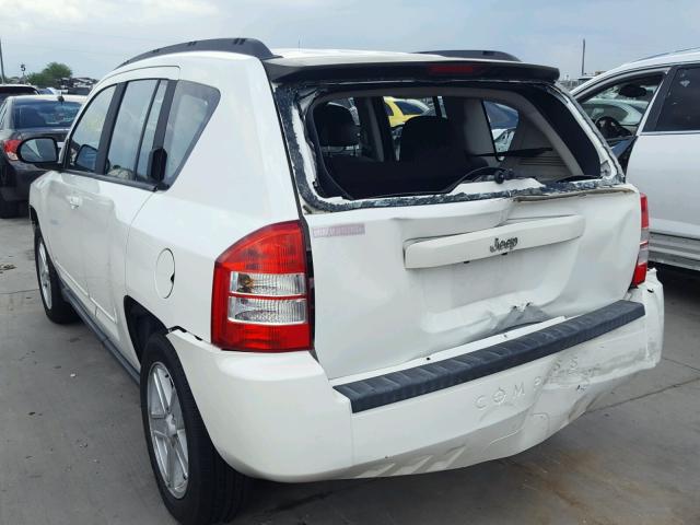 1J4NT4FBXAD591729 - 2010 JEEP COMPASS SP WHITE photo 3