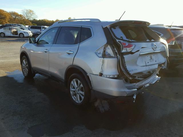 KNMAT2MV0FP509146 - 2015 NISSAN ROGUE S SILVER photo 3