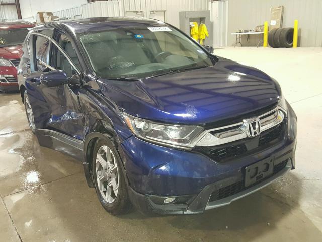 7FARW1H83HE033680 - 2017 HONDA CR-V EXL BLUE photo 1