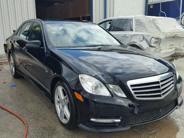 WDDHF5KB0CA638900 - 2012 MERCEDES-BENZ E 350 BLACK photo 1