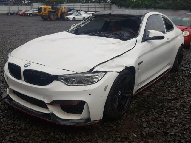 WBS3R9C53FK329747 - 2015 BMW M4 WHITE photo 2