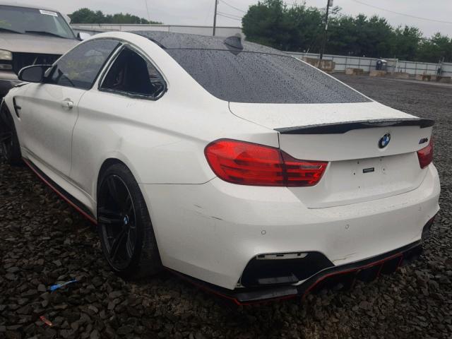 WBS3R9C53FK329747 - 2015 BMW M4 WHITE photo 3