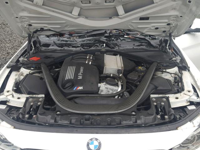 WBS3R9C53FK329747 - 2015 BMW M4 WHITE photo 7