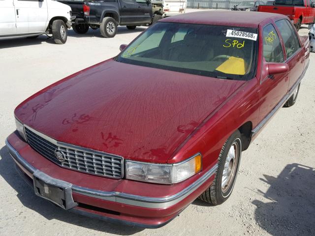 1G6KF52Y4RU200699 - 1994 CADILLAC DEVILLE CO BURGUNDY photo 2