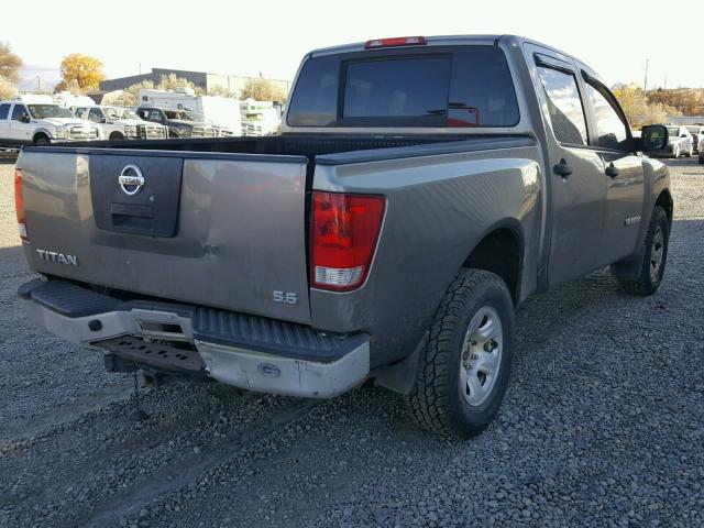 1N6BA07B97N242566 - 2007 NISSAN TITAN XE GRAY photo 4