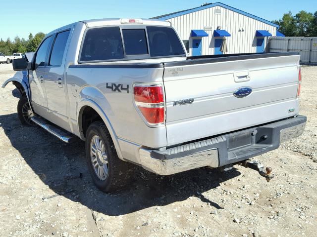 1FTFW1EV7AFD71836 - 2010 FORD F150 SUPER SILVER photo 3