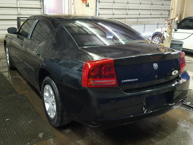 2B3KA43R57H624293 - 2007 DODGE CHARGER SE BLACK photo 3