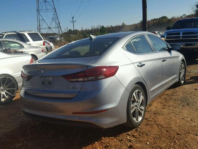 5NPD84LF3HH007136 - 2017 HYUNDAI ELANTRA SE SILVER photo 4