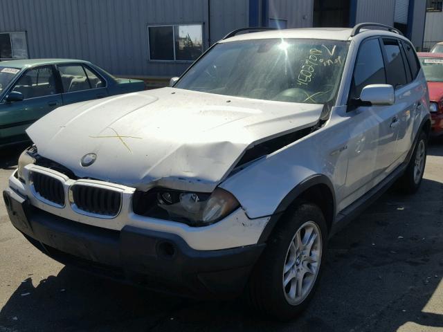 WBXPA73434WB29782 - 2004 BMW X3 2.5I GRAY photo 2