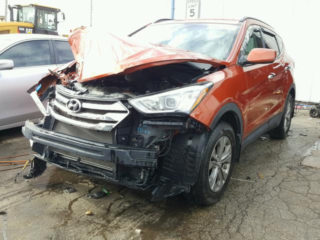 5XYZUDLBXDG027268 - 2013 HYUNDAI SANTA FE S ORANGE photo 2