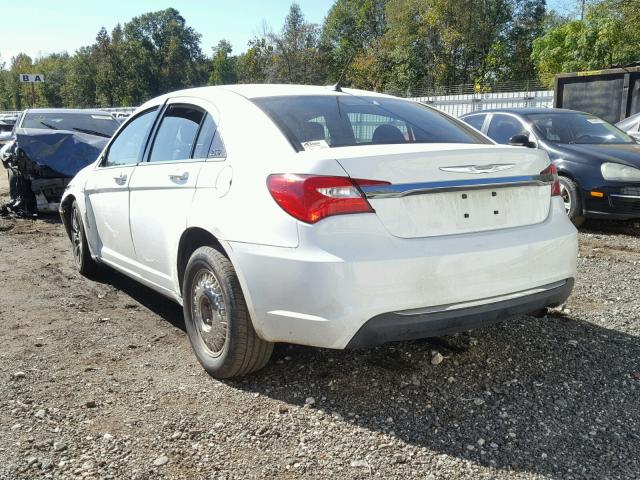 1C3CCBAB4EN140745 - 2014 CHRYSLER 200 LX WHITE photo 3