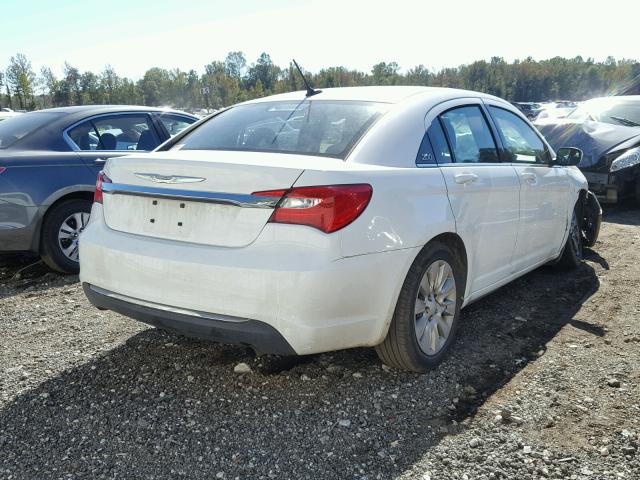 1C3CCBAB4EN140745 - 2014 CHRYSLER 200 LX WHITE photo 4