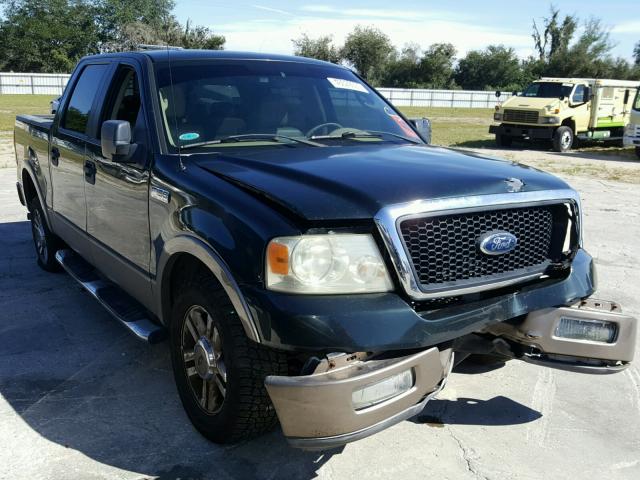 1FTPW12535FA12773 - 2005 FORD F150 GREEN photo 1