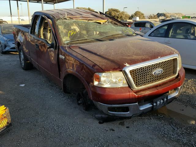 1FTPX12524NC63592 - 2004 FORD F150 BURGUNDY photo 1