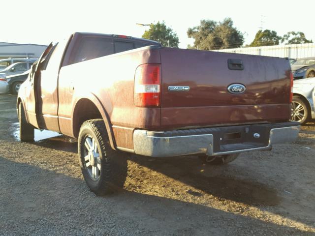 1FTPX12524NC63592 - 2004 FORD F150 BURGUNDY photo 3