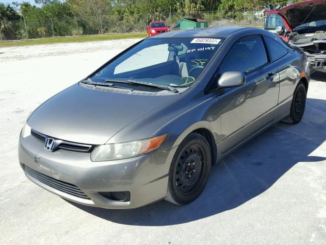 2HGFG11687H540668 - 2007 HONDA CIVIC GRAY photo 2