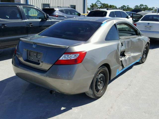 2HGFG11687H540668 - 2007 HONDA CIVIC GRAY photo 4