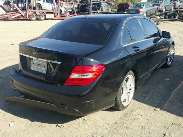 WDDGF4HB4DR268115 - 2013 MERCEDES-BENZ C 250 BLACK photo 4