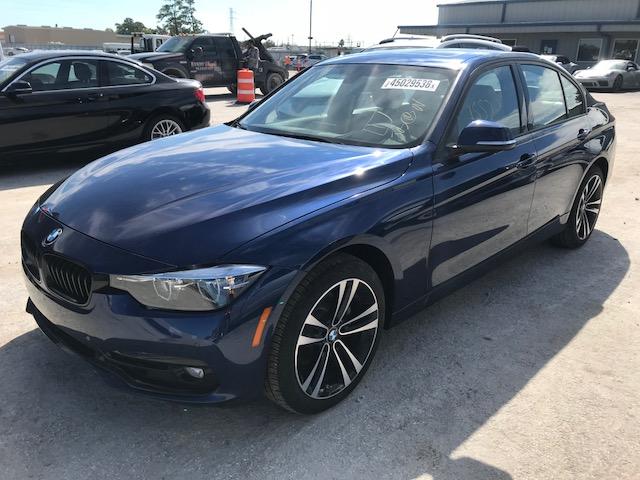 WBA8D9G57JNU70850 - 2018 BMW 330 XI Mavi fotoğraf 2