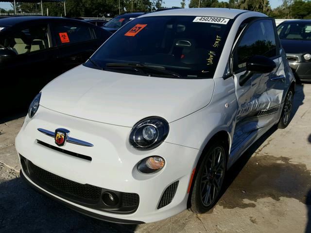 3C3CFFFHXHT565757 - 2017 FIAT 500 GRAY photo 2