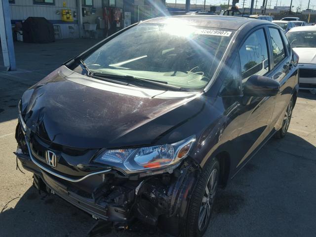 JHMGK5H76GS003134 - 2016 HONDA FIT EX BLUE photo 2