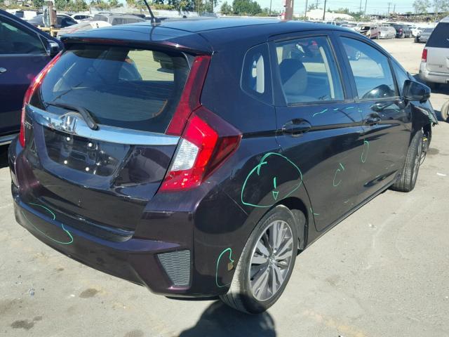 JHMGK5H76GS003134 - 2016 HONDA FIT EX BLUE photo 4