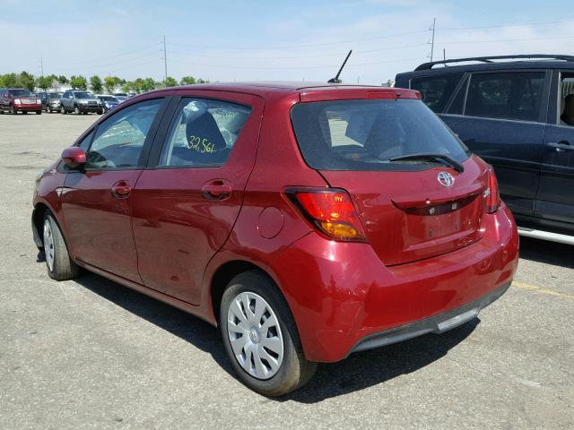 VNKKTUD31HA083088 - 2017 TOYOTA YARIS L RED photo 3