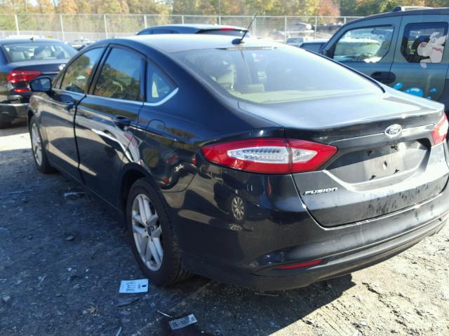 3FA6P0H72ER373965 - 2014 FORD FUSION SE GRAY photo 3