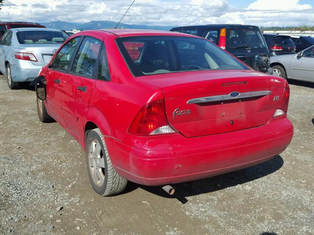 1FAFP38341W161977 - 2001 FORD FOCUS ZTS RED photo 3