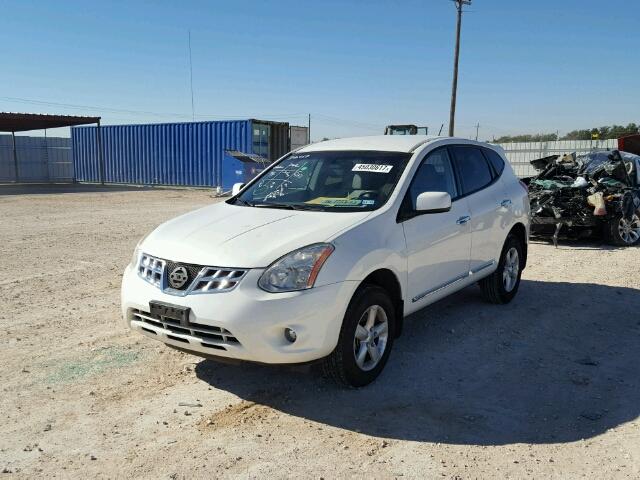 JN8AS5MTXDW509715 - 2013 NISSAN ROGUE S WHITE photo 2