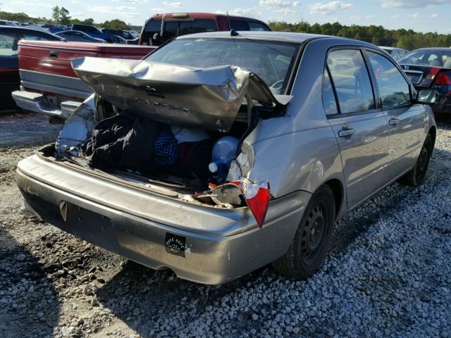 JA3AJ26E73U016336 - 2003 MITSUBISHI LANCER ES SILVER photo 4