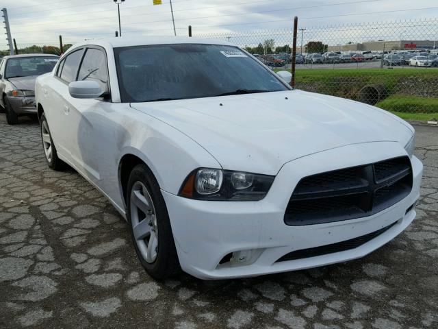 2C3CDXAT3CH195809 - 2012 DODGE CHARGER WHITE photo 1