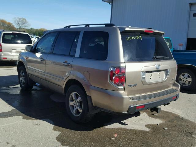 5FNYF18516B004253 - 2006 HONDA PILOT EX GOLD photo 3