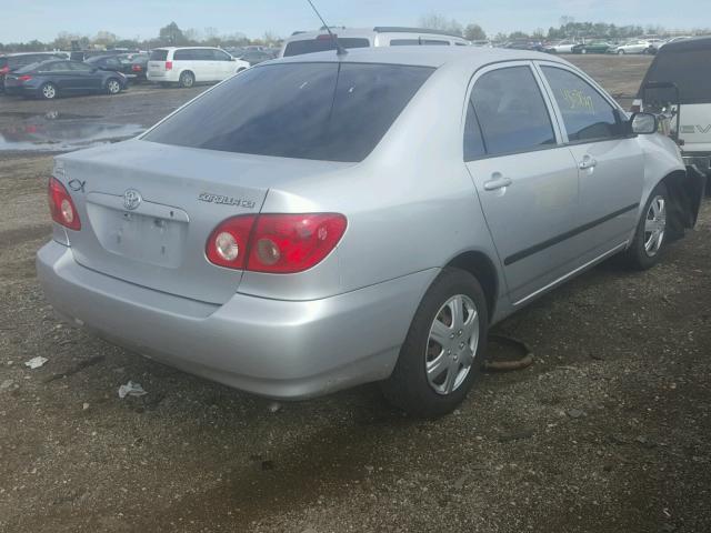 1NXBR32E06Z688989 - 2006 TOYOTA COROLLA SILVER photo 4