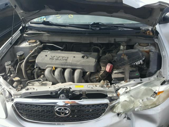 1NXBR32E06Z688989 - 2006 TOYOTA COROLLA SILVER photo 7