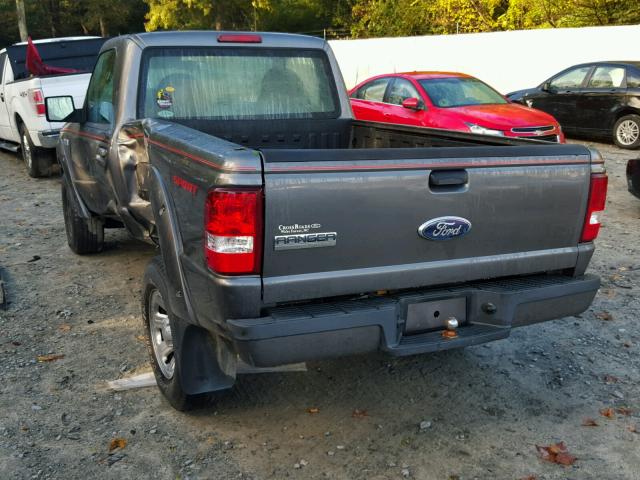 1FTYR10U26PA57141 - 2006 FORD RANGER GRAY photo 3