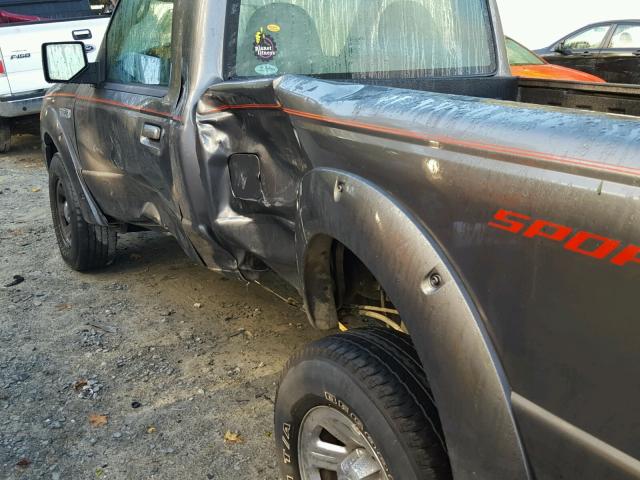 1FTYR10U26PA57141 - 2006 FORD RANGER GRAY photo 9