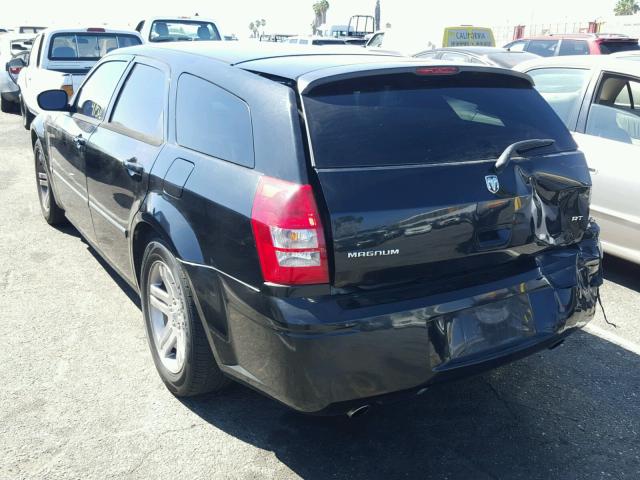 2D4GV58255H670717 - 2005 DODGE MAGNUM R/T BLACK photo 3