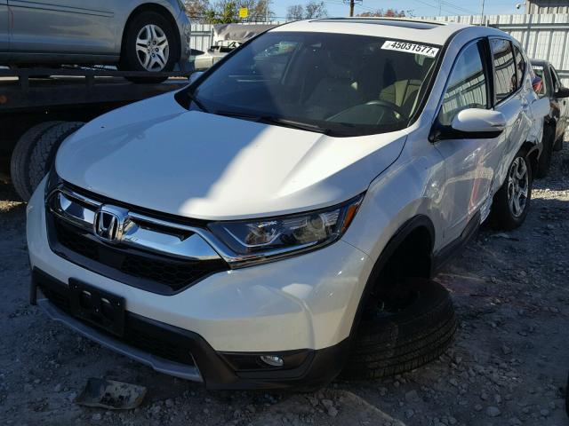 5J6RW2H83HL003202 - 2017 HONDA CR-V EXL WHITE photo 2